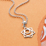 Sterling Silver Sacral Chakra Necklace (MC269) by Gexist®