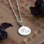 Sterling Silver Scorpio Star Sign Necklace (MS1192S) by Gexist®