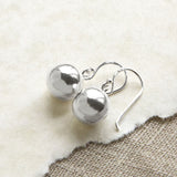 Sterling Silver Simple Ball Earrings (ME480) by Gexist®