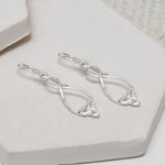 Sterling Silver Simple Celtic Loop Earrings (ME421) by Gexist®