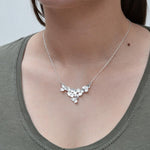 Sterling Silver Six Flower Necklace (MB127N) by Gexist®