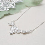 Sterling Silver Six Flower Necklace (MB127N) by Gexist®