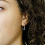 Sterling Silver Small Liquid Drop Earrings (ML894) by Gexist®