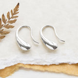 Sterling Silver Small Liquid Drop Earrings (ML894) by Gexist®