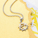 Sterling Silver Solar Plexus Chakra Necklace (MC270) by Gexist®