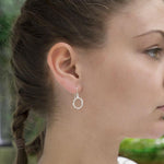Sterling Silver Splash Earrings (MF508) by Gexist®