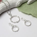 Sterling Silver Splash Necklace (MF508P) by Gexist®