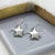 Sterling Silver Star Drop Earrings (ME453) by Gexist®