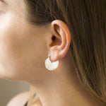 Sterling Silver Stolen Slice Earrings (ML891S) by Gexist®