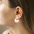 Sterling Silver Stolen Slice Earrings (ML891S) by Gexist®