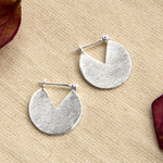 Sterling Silver Stolen Slice Earrings (ML891S) by Gexist®