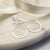 Sterling Silver Teardrop Wire Earrings (ML866) by Gexist®