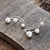 Sterling Silver Three Pearl Ear Climbers (ME382E) by Gexist®