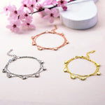 Sterling Silver Three Strand Heart Bracelet (MX1370B) by Gexist®