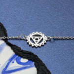 Sterling Silver Throat Chakra Bracelet (ME462) by Gexist®