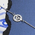 Sterling Silver Throat Chakra Bracelet (ME462) by Gexist®