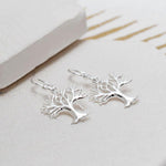 Sterling Silver Tree Drop Earrings (MS1158E) by Gexist®