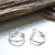 Sterling Silver Twig Hoop Earrings (MF499E) by Gexist®