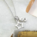Sterling Silver Twinkle Star Necklace (MC254P) by Gexist®