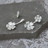 Sterling Silver Two Cosmos Flower Earrings (MB125) by Gexist®
