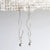 Sterling Silver Wave And Ball Pull Through Chain Earrings (ME389E) by Gexist®