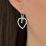 Sterling Silver Wire Heart Earrings (ME410E) by Gexist®