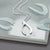 Sterling Silver Wishbone Necklace (MD303P) by Gexist®