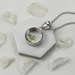 Sterling Silver and CZ Glass Locket (MX1358) by Gexist®