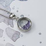 Sterling Silver and CZ Glass Locket (MX1358) by Gexist®