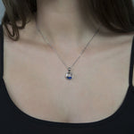 Sterling Silver and CZ Glass Locket (MX1358) by Gexist®
