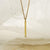 Sterling Silver and Diamond Bar Necklace (MU1250) by Gexist®