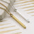 Sterling Silver and Diamond Bar Necklace (MU1250) by Gexist®