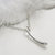 Sterling Silver and Diamond Drop Necklace (MU1251) by Gexist®