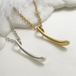 Sterling Silver and Diamond Drop Necklace (MU1251) by Gexist®