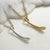 Sterling Silver and Diamond Drop Necklace (MU1251) by Gexist®