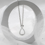 Sterling Silver and Diamond Eternal Love Necklace (MU1255) by Gexist®