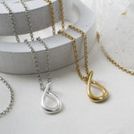Sterling Silver and Diamond Eternal Love Necklace (MU1255) by Gexist®