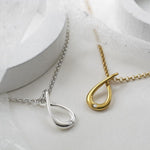 Sterling Silver and Diamond Eternal Love Necklace (MU1255) by Gexist®