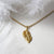Sterling Silver and Diamond Feather Necklace (MU1253) by Gexist®