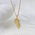 Sterling Silver and Diamond Feather Necklace (MU1253) by Gexist®