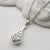 Sterling Silver and Diamond Filigree Drop Necklace (MU1252) by Gexist®
