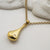Sterling Silver and Diamond Filigree Drop Necklace (MU1252) by Gexist®
