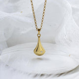 Sterling Silver and Diamond Filigree Drop Necklace (MU1252) by Gexist®