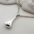 Sterling Silver and Diamond Filigree Drop Necklace (MU1252) by Gexist®