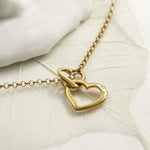 Sterling Silver and Diamond Hearts Necklace (MU1254) by Gexist®