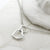 Sterling Silver and Diamond Hearts Necklace (MU1254) by Gexist®