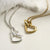 Sterling Silver and Diamond Hearts Necklace (MU1254) by Gexist®