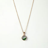 Sterling Silver and Rose Gold Glass Locket (MX1358NRG) by Gexist®