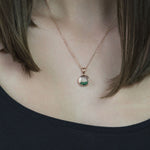Sterling Silver and Rose Gold Glass Locket (MX1358NRG) by Gexist®