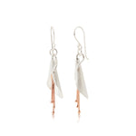 Sterling Silver earrings with an elegant spring flower pendant by Gexist®